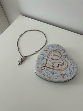 Brighton Silver Heart Locket Necklace